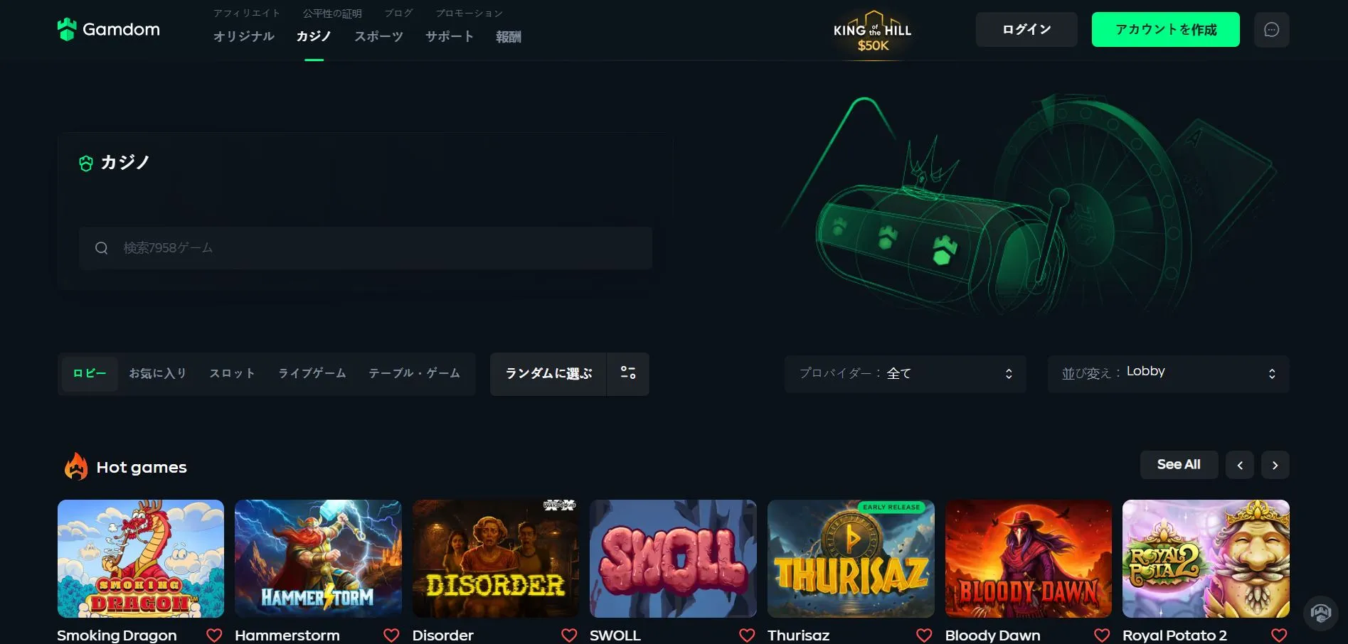 アカウント登録の手順